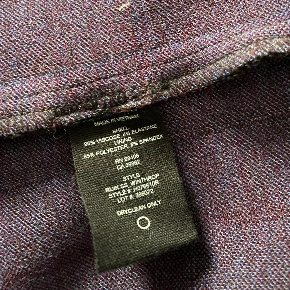 THEORY | Women’s Windowpane Stretch Knit Shift Dress Size 10 - Picture 9 of 9